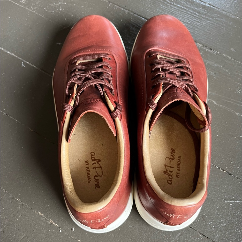 Adidas Adipure Sp Golf Shoes Brown Leather Size 9 Men… Gem